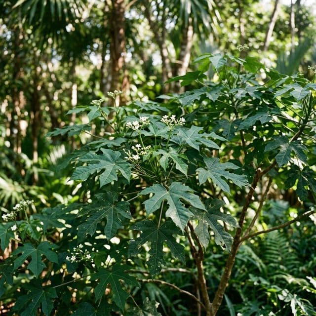 Chaya tree spinach (Cnidoscolus aconitifolius)