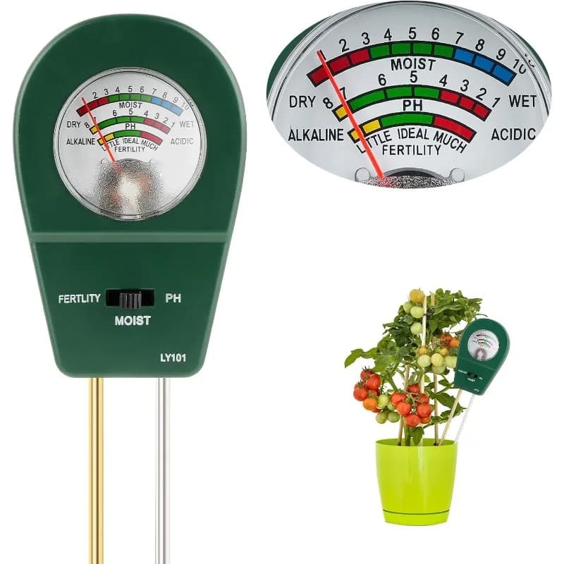 3-in-1 Soil pH, Moisture & Light Meter